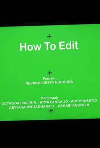 HOW TO EDIT afişi