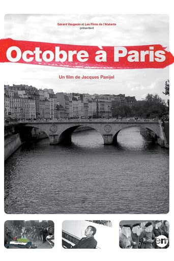 Octobre à Paris afişi