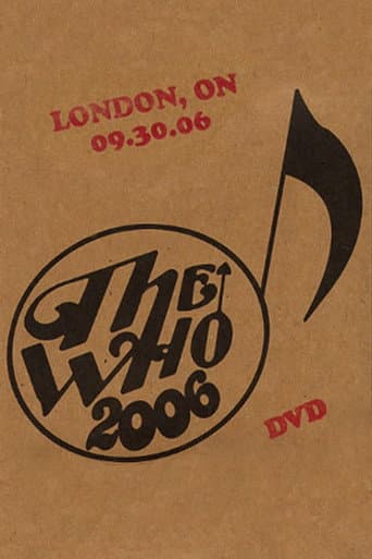 The Who: London 9/30/2006 afişi