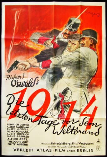 1914, die letzten Tage vor dem Weltbrand afişi