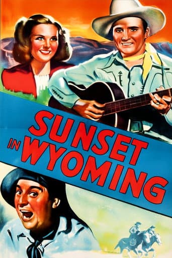 Sunset in Wyoming afişi