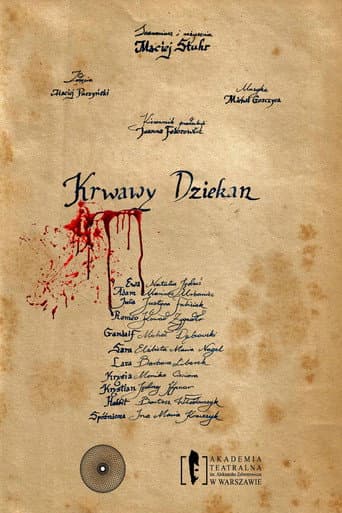 Krwawy dziekan afişi