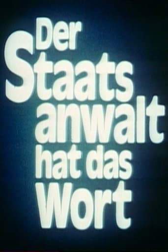 Der Staatsanwalt hat das Wort afişi