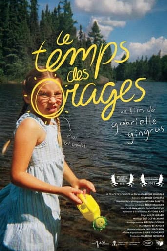 Le temps des orages afişi