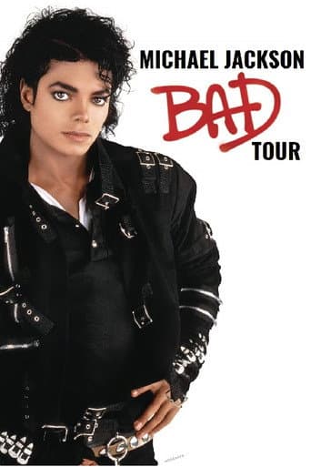 Michael Jackson - Bad Tour Live in Brisbane 1987 afişi