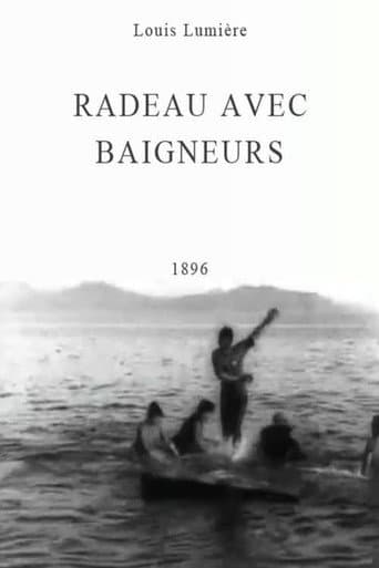 Radeau avec baigneurs afişi