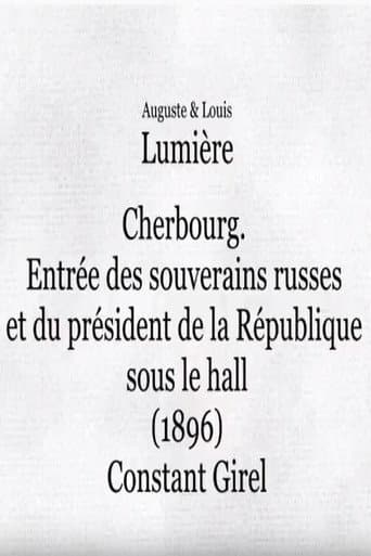 Cherbourg : entrée des souverains russes et du président de la République sous le hall afişi