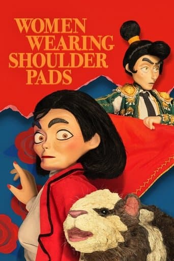 Women Wearing Shoulder Pads afişi