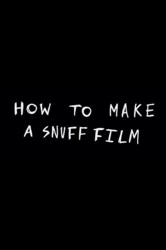 how to make a snuff film afişi