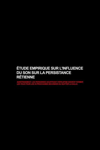 Étude empirique sur l'influence du son sur la persistance rétinienne afişi