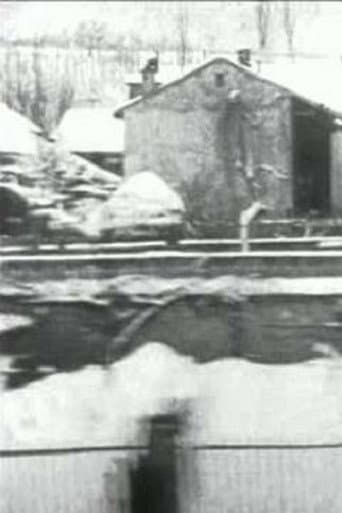 Panorama de l’arrivée à Aix-les-Bains pris du train (temps de neige) afişi