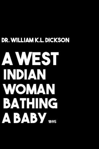 A West Indian Woman Bathing a Baby afişi