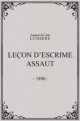 Leçon d’escrime : assaut afişi