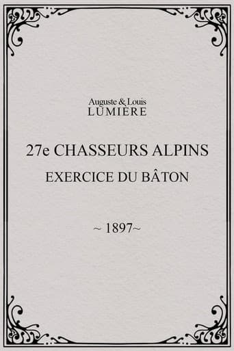 27ème chasseurs alpins : exercice du bâton afişi