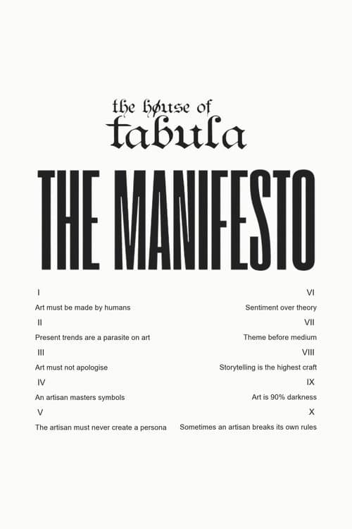 The House of Tabula Manifesto afişi