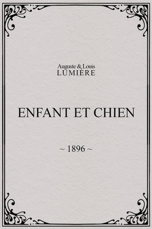 Enfant et chien afişi
