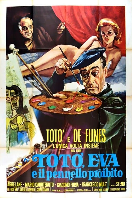 Totò, Eva e il pennello proibito afişi