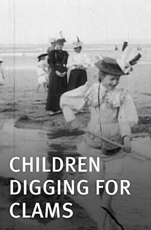 Enfants pêchant des crevettes afişi