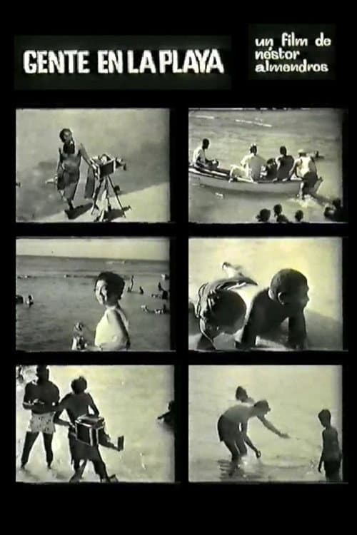 Gente en la playa afişi