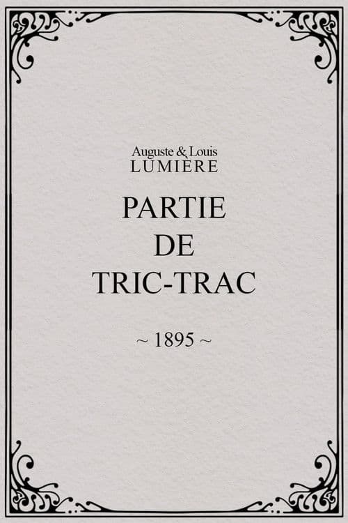 Partie de tric-trac afişi