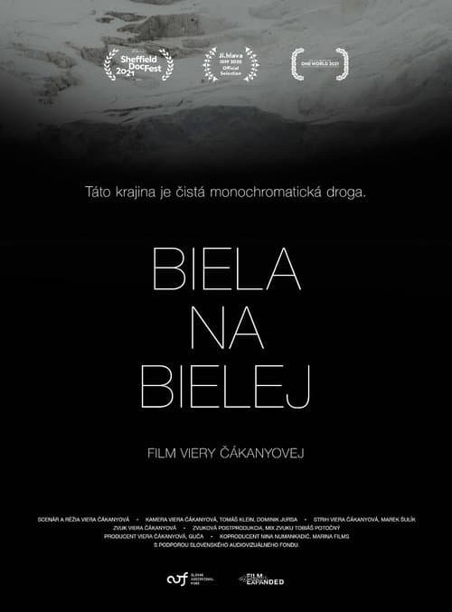 Biela na bielej afişi