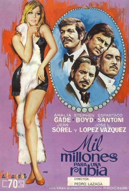 Mil millones para una rubia afişi