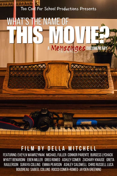 What's The Name of This Movie? : A Mensonges Blancs Documentary afişi