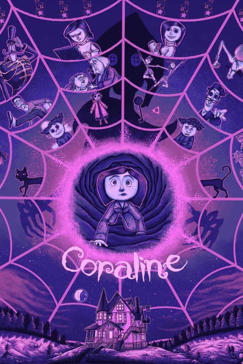 Coraline e o Mundo Secreto afişi