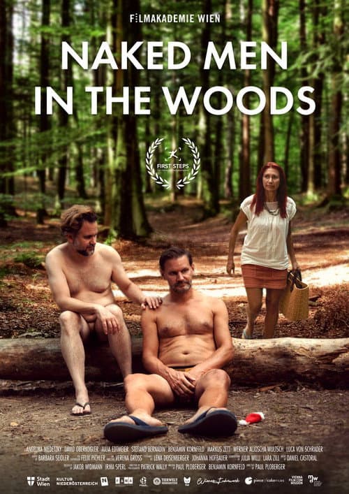 Nackte Männer im Wald afişi