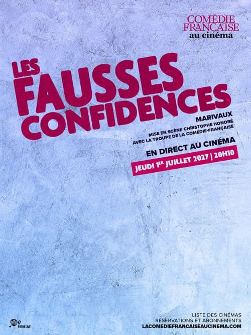 Les Fausses Confidences (Comédie-Française) afişi