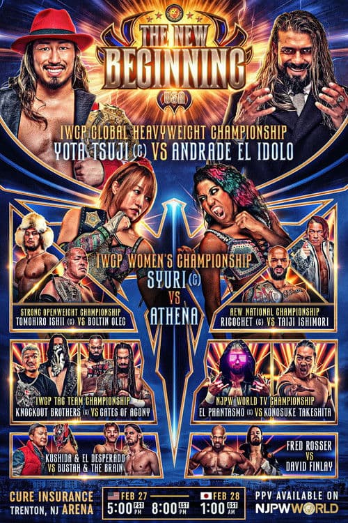 NJPW The New Beginning USA 2026 afişi