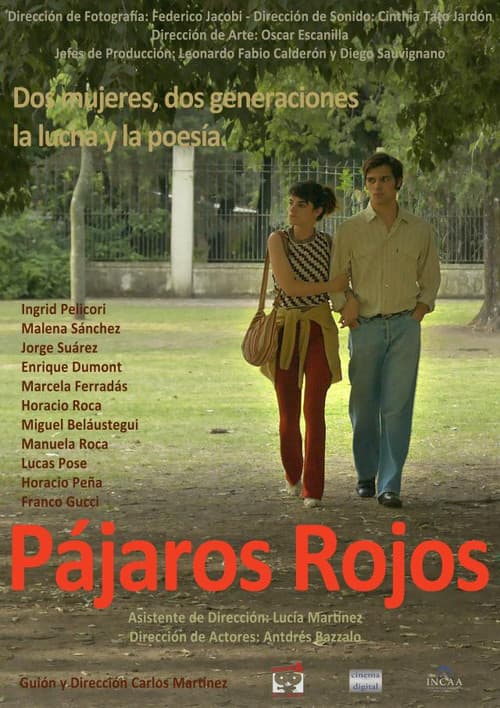 Pájaros rojos afişi