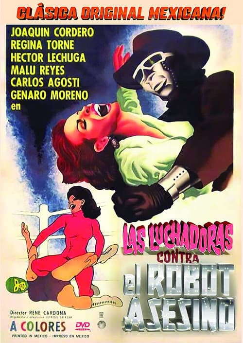 Las luchadoras vs el robot asesino afişi