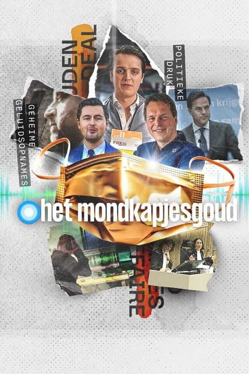 Het mondkapjesgoud afişi