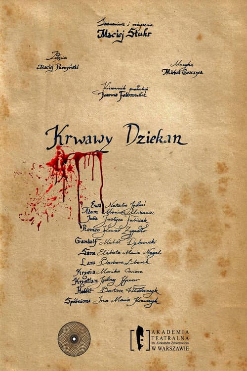 Krwawy dziekan afişi