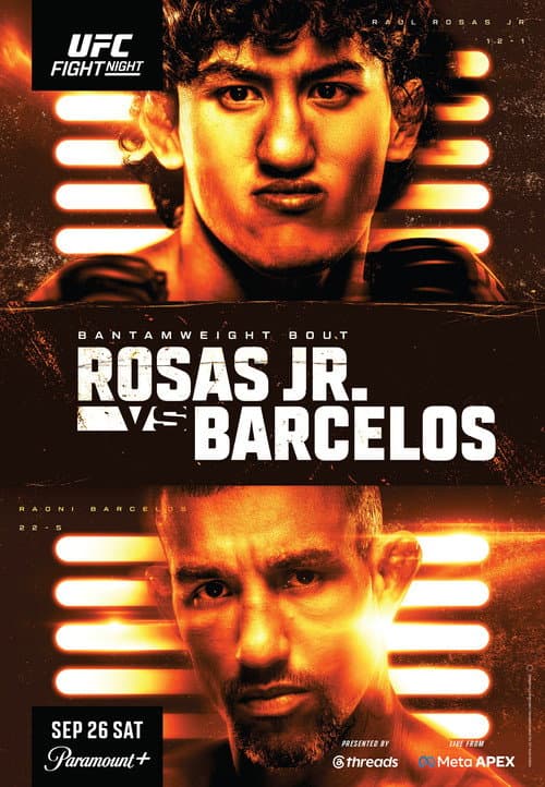 UFC Fight Night 289: Rosas Jr. vs. Barcelos afişi