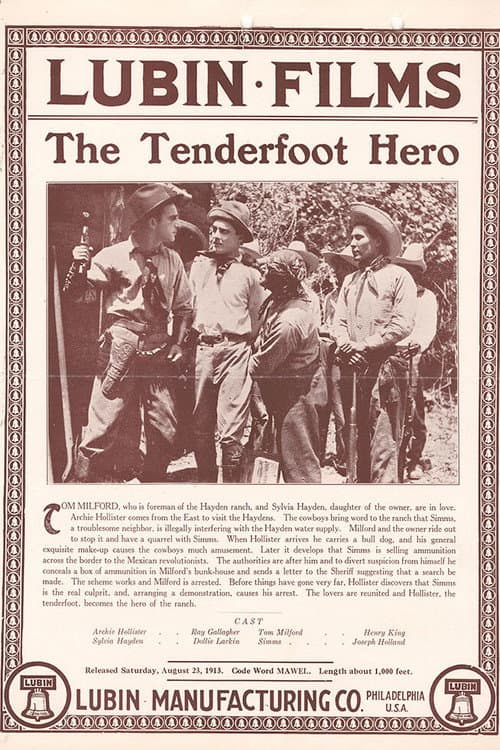 The Tenderfoot Hero afişi