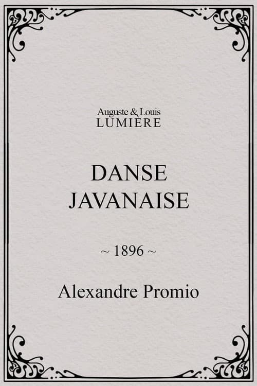 Danse javanaise afişi