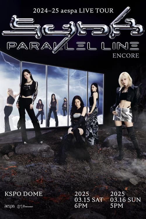 2024-25 aespa LIVE TOUR - SYNK:PARALLEL LINE – ENCORE afişi