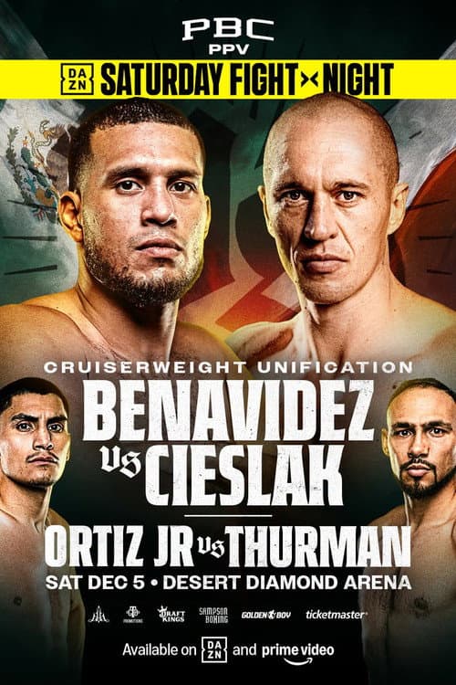 David Benavidez vs. Michal Cieslak afişi