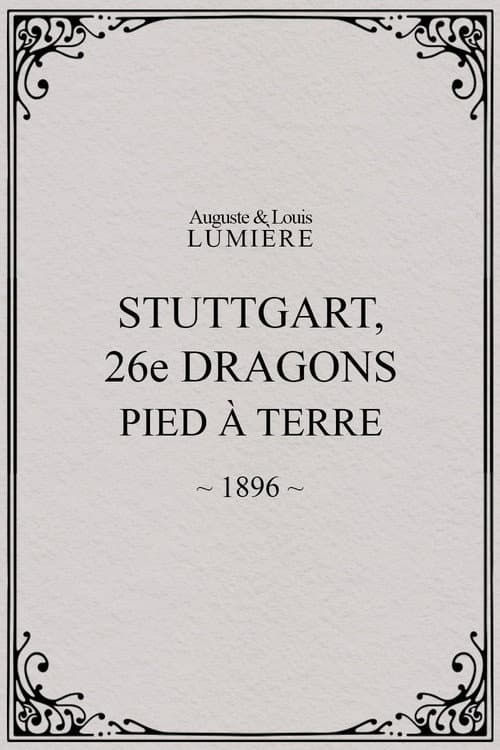 Stuttgart : 26e dragons. Pied à terre afişi