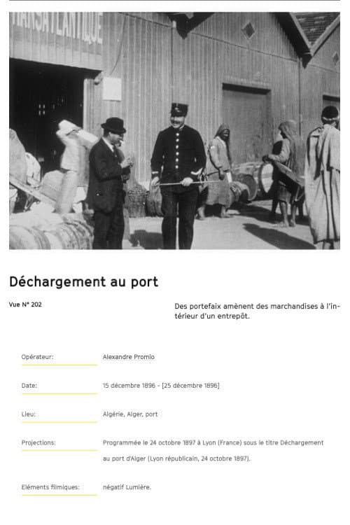 Déchargement au port afişi