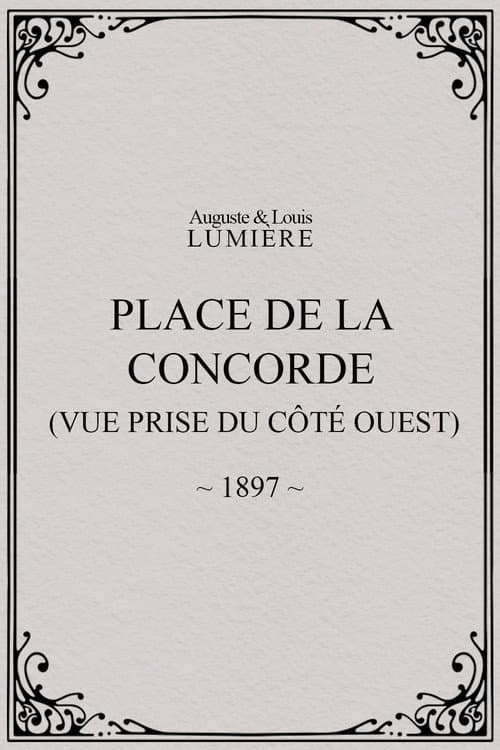 Place de la Concorde (vue prise du côté ouest) afişi