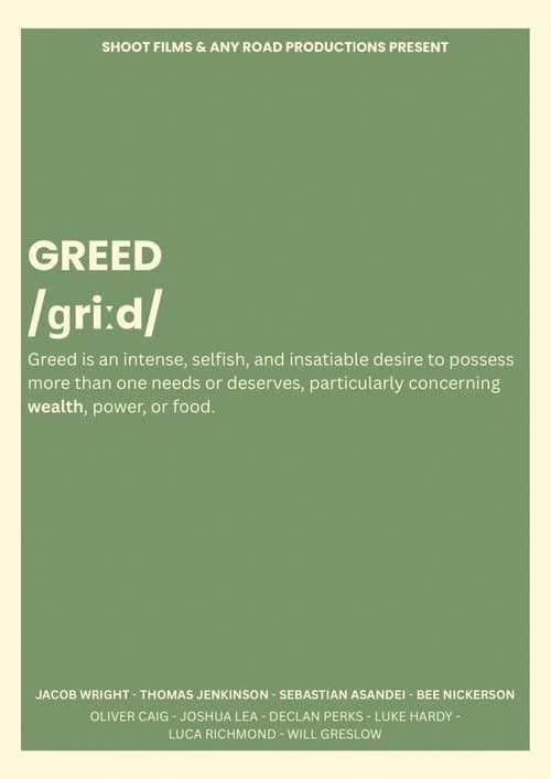 GREED afişi