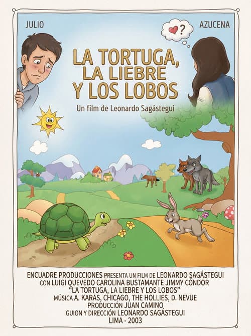 La tortuga, la liebre y los lobos afişi