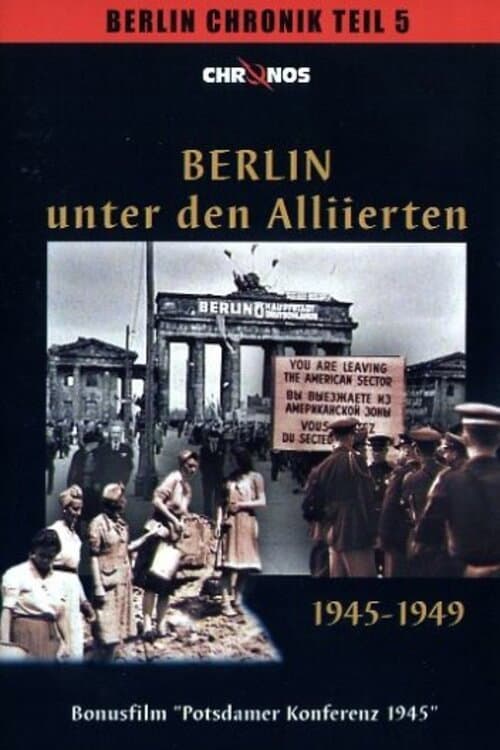 Berlin unter den Alliierten 1945-1949 afişi