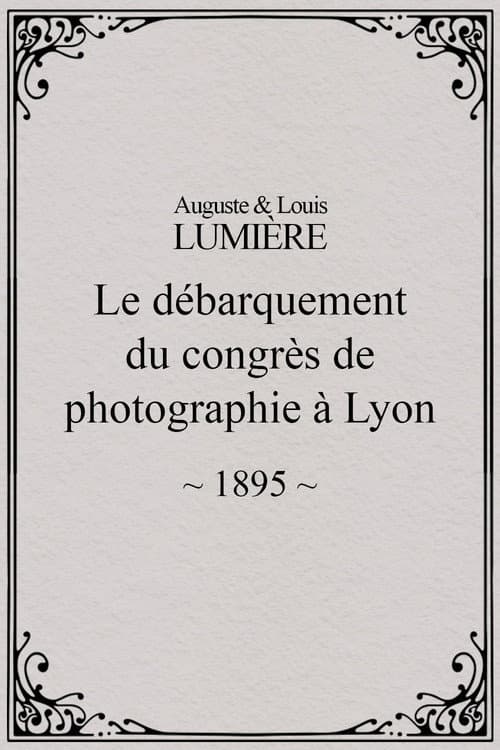 Le Débarquement du congrès de photographie à Lyon afişi