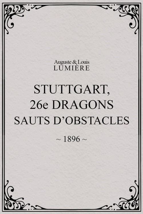 Stuttgart : 26e dragons. Sauts d’obstacles afişi