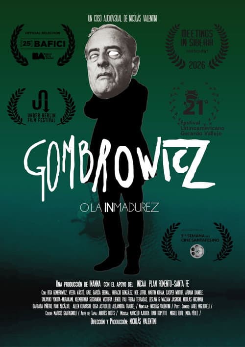 Gombrowicz o La inmadurez afişi