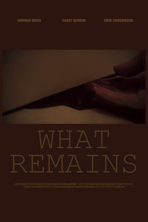 What Remains afişi